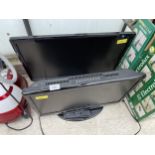 TWO TELEVISIONS WITH REMOTE CONTROLS TO INCLUDE A SAMSUNG ETC