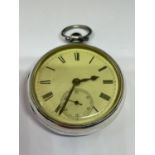 A HALLMARKED LONDON SILVER POCKET WATCH