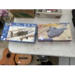 TWO BOXED MODEL KITS TO INCLUDE AN AIRFIX HELICOPTER ETC