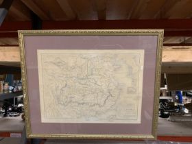 A FRAMED MAP OF CHINA