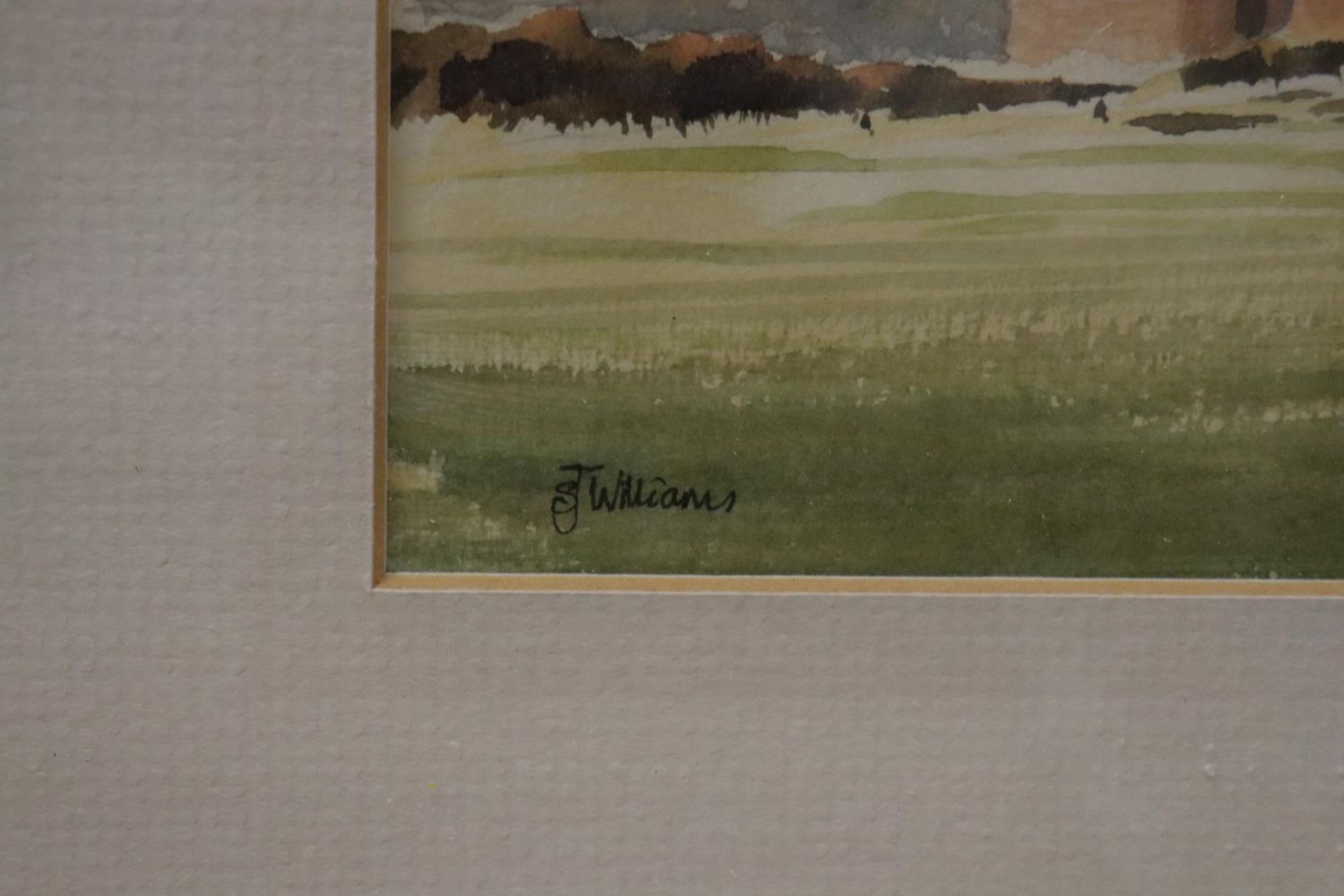 TWO SIGNED LANDSCAPE WATERCOLOURS, 59CM X 50CM - Image 7 of 7