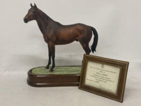 A ROYAL WORCESTER MODEL OF MILL REEF MODELLED BY DORIS LINDNER AND PRODUCED IN A LIMITED EDITION