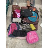 AN ASSORTMENT OF MENS AND LADIES BAGS, PURSES AND BRIEFCASES ETC