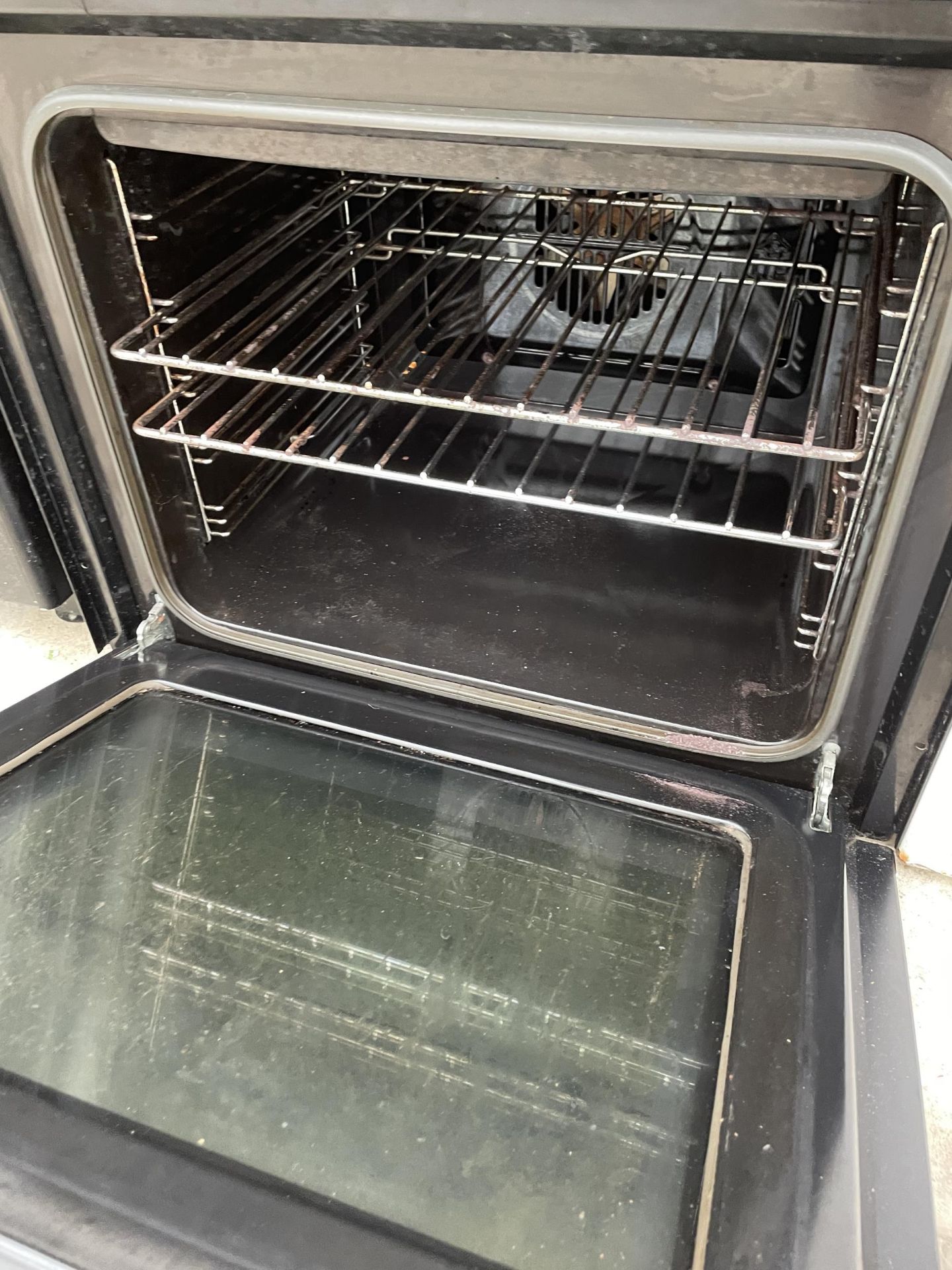 A CHROME AND BLACK BAUMATIC INTERGRATED DOUBLE OVEN - Bild 3 aus 4