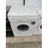 A WHITE BOSCH WASHING MACHINE