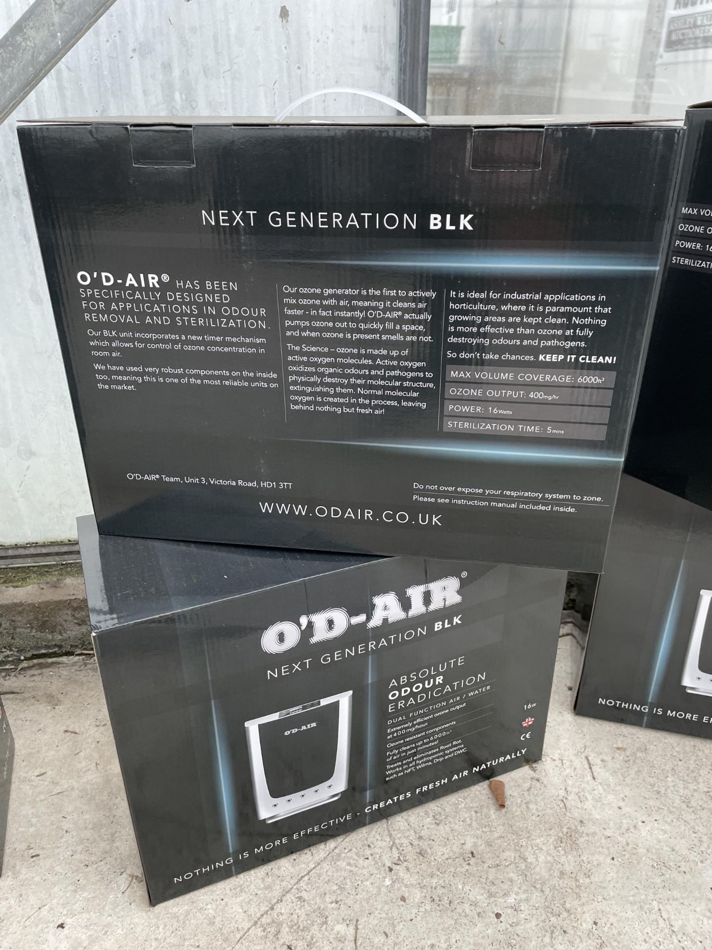 TWO BOXED AS NEW O'D-AIR AIR PURIFIERS