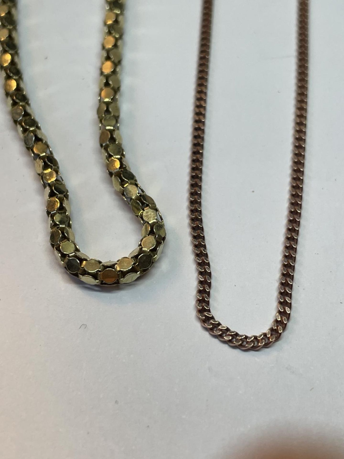 THREE SILVER GILT NECKLACES AND A BRACELET - Image 2 of 3