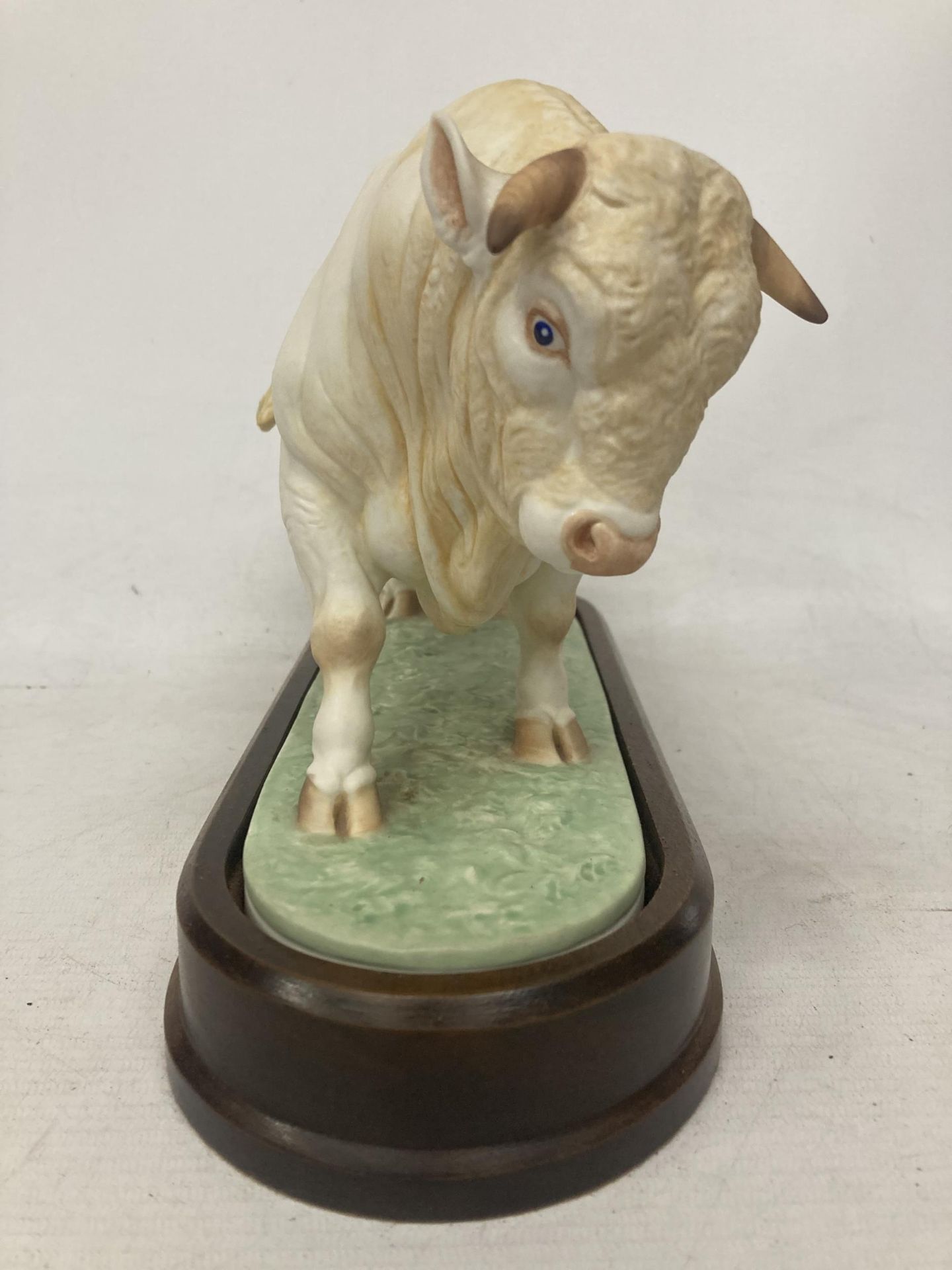 A ROYAL WORCESTER MODEL OF A CHAROLAIS BULL MODELLED BY DORIS LINDNER AND PRODUCED IN A LIMITED - Image 2 of 5