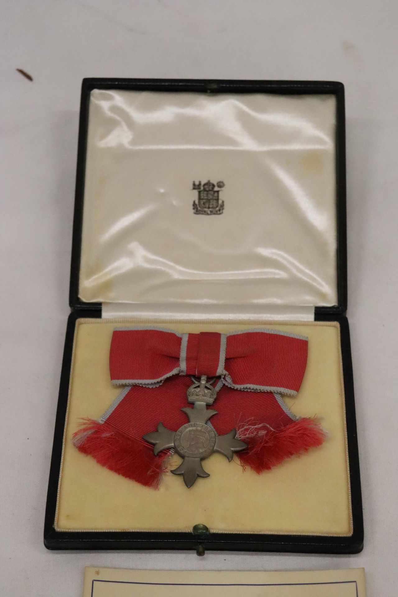 A BOXED LADIES MBE WITH FRAMED PROVENANCE