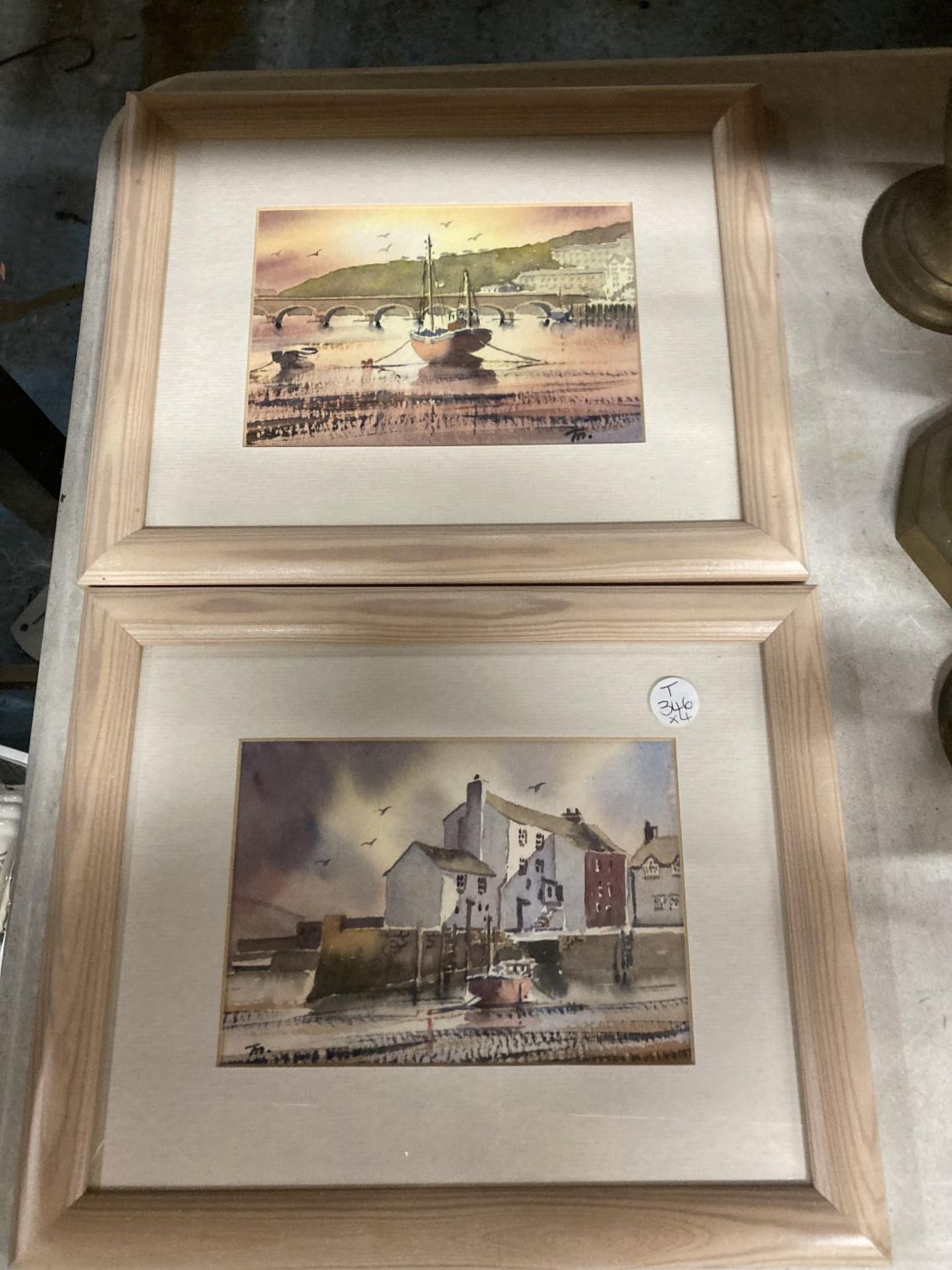 THREE FRAMED WATERCOLOURS, TO INCLUDE WORMSTONES, GLOSSOP, PLUS AN ACRYLIC OF A POPPY FIELD - Image 4 of 4