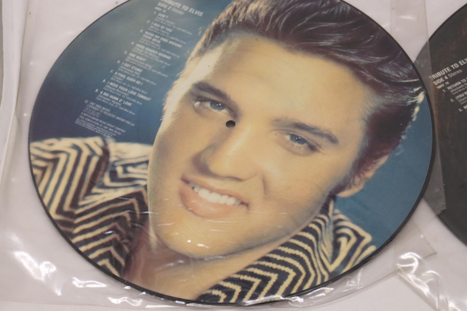 TWO ELVIS DOUBLE SIDED 12" PICTURE DISCS - Image 2 of 6