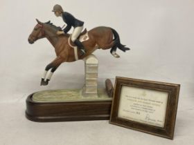 A ROYAL WORCESTER MODEL OF STROLLER AND MARION COAKES MODELLED BY DORIS LINDNER AND PRODUCED IN A