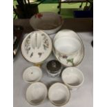 A QUANTITY OF ROYAL WORCESTER 'EVESHAM', ETC TO INC;UDE RAMEKINS, SERVING DISHES, ETC