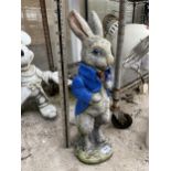 A RECONSTITUTED STONE PETER RABBIT FIGURE