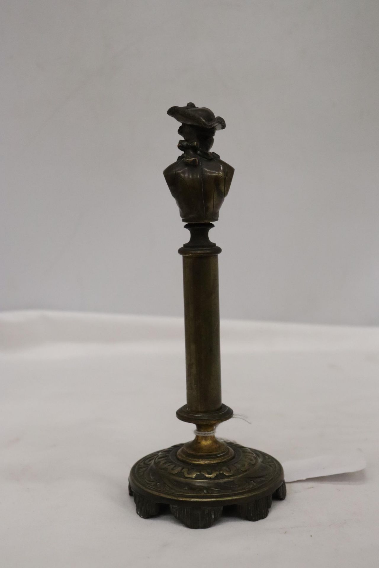 A VINTAGE FRENCH BRASS THERMOMETER, HEIGHT 20CM - Image 5 of 7