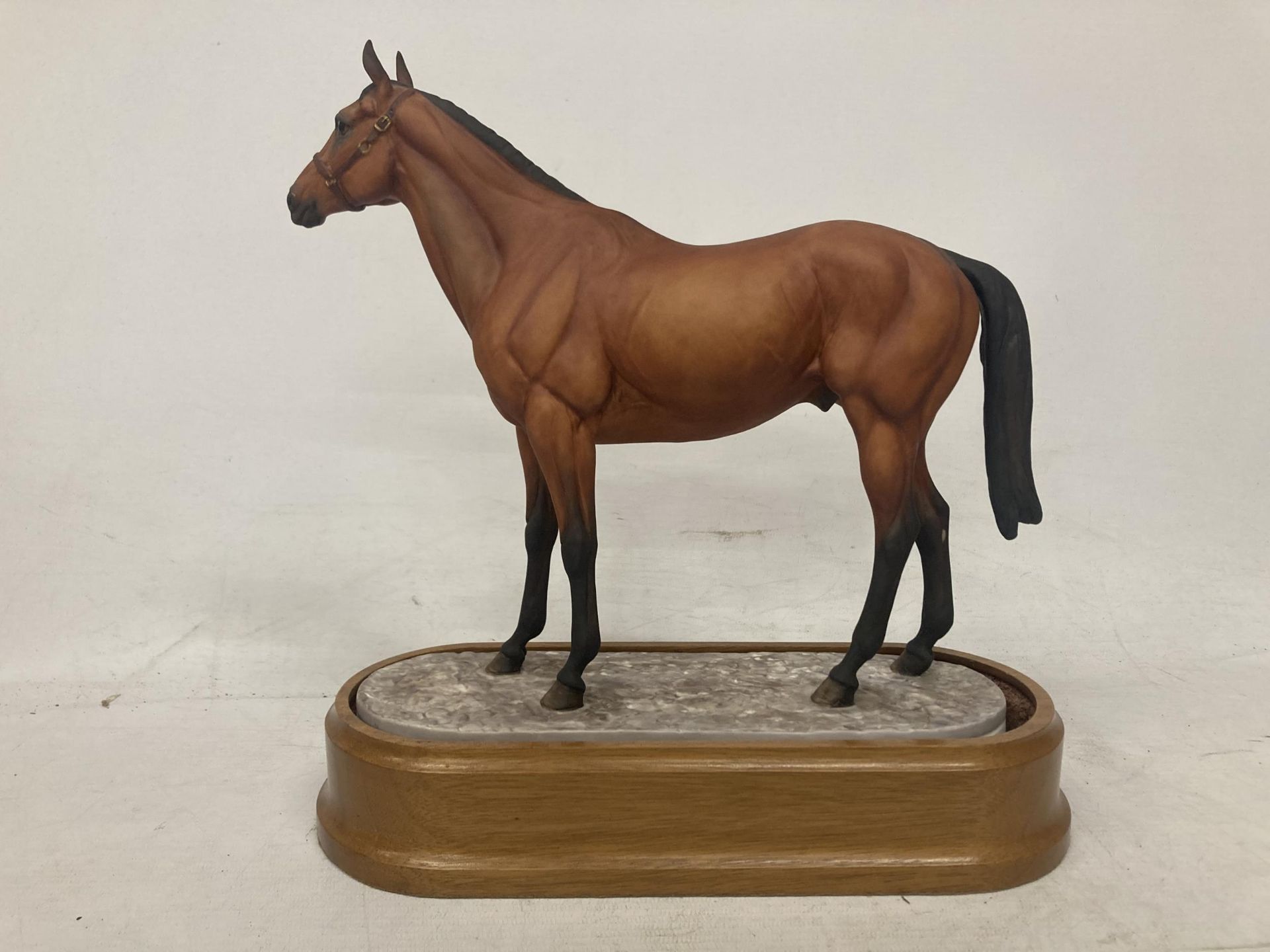 A ROYAL WORCESTER MODEL OF RED RUM MODELLED BY DORIS LINDNER AND PRODUCED IN A LIMITED EDITION OF - Image 3 of 5