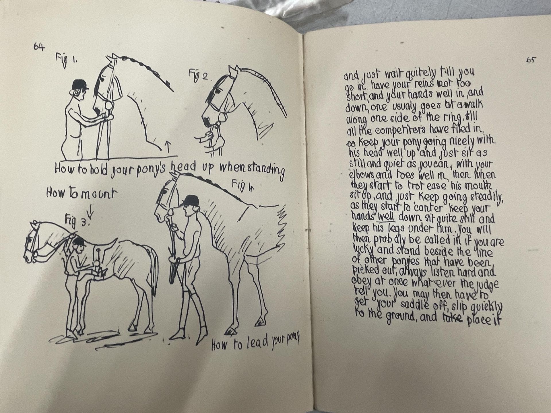 A VINTAGE BOOK ENTITLED HORSEMANSHIP AS IT IS TODAY BY SARAH BOWES LYON ILLUSTRATED BY THE AUTHOR - Image 9 of 9
