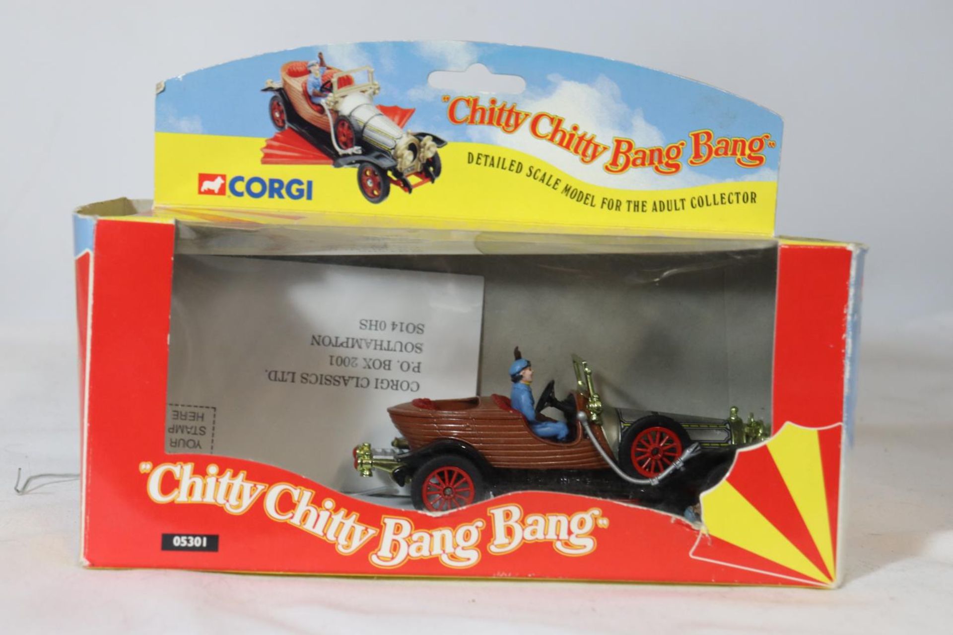 A CORGI DETAILED SCALE MODEL OF CHITTY CHITTY BANG BANG