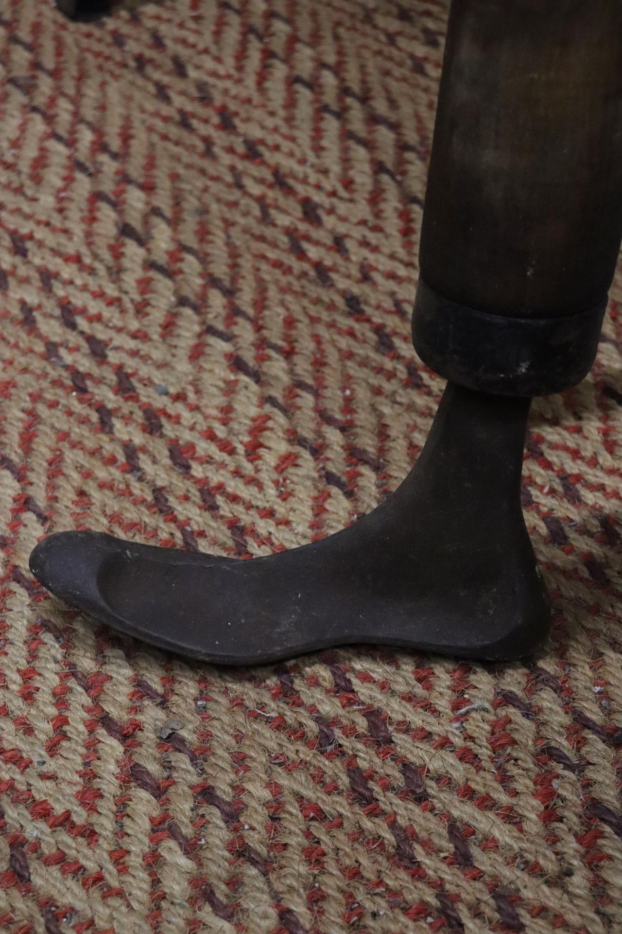 FOUR VICTORIAN SHOE LASTS AND A COLUMN - Image 8 of 9