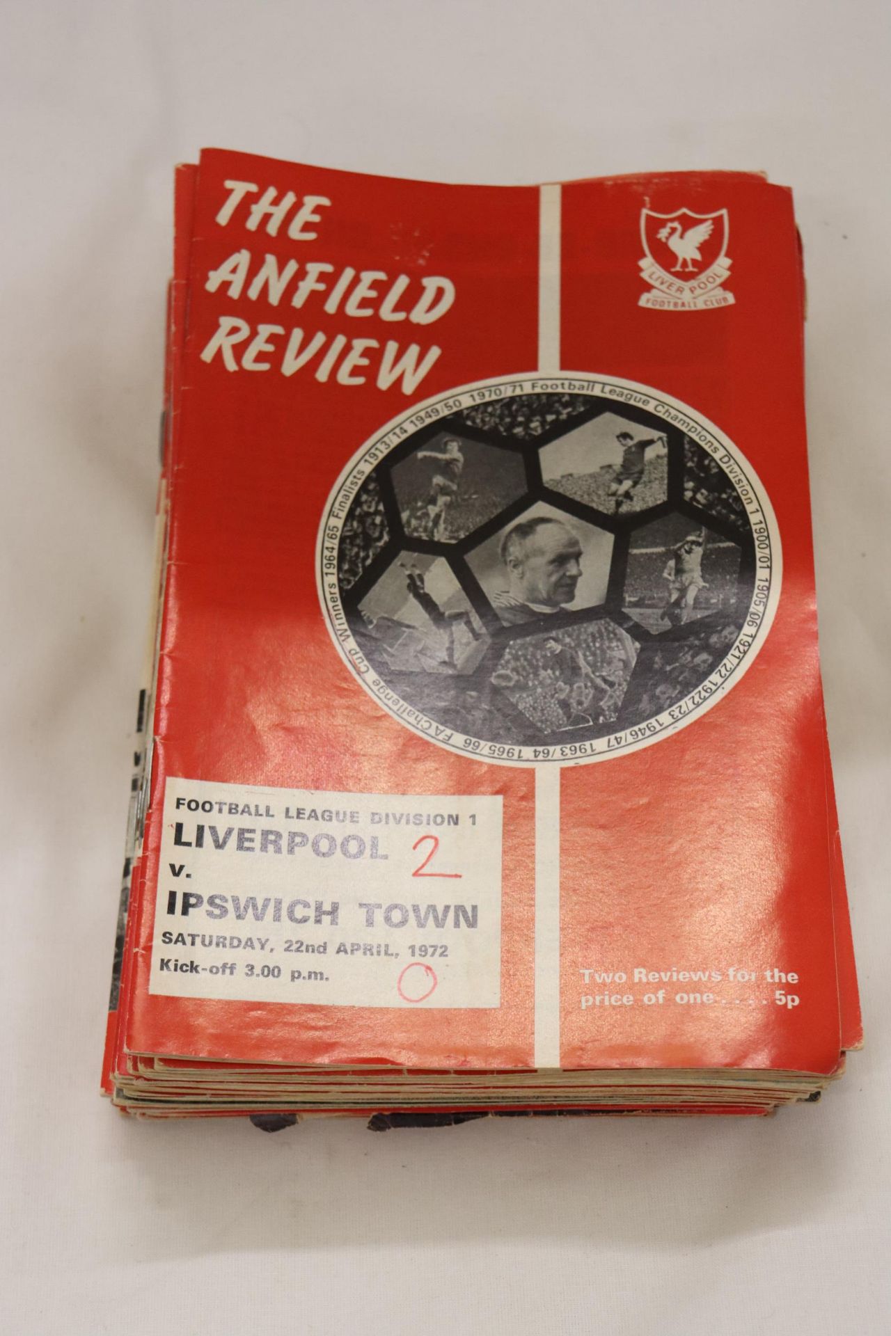 TWENTY SEVEN LIVERPOOL HOME PROGRAMMES 1969 - 1972