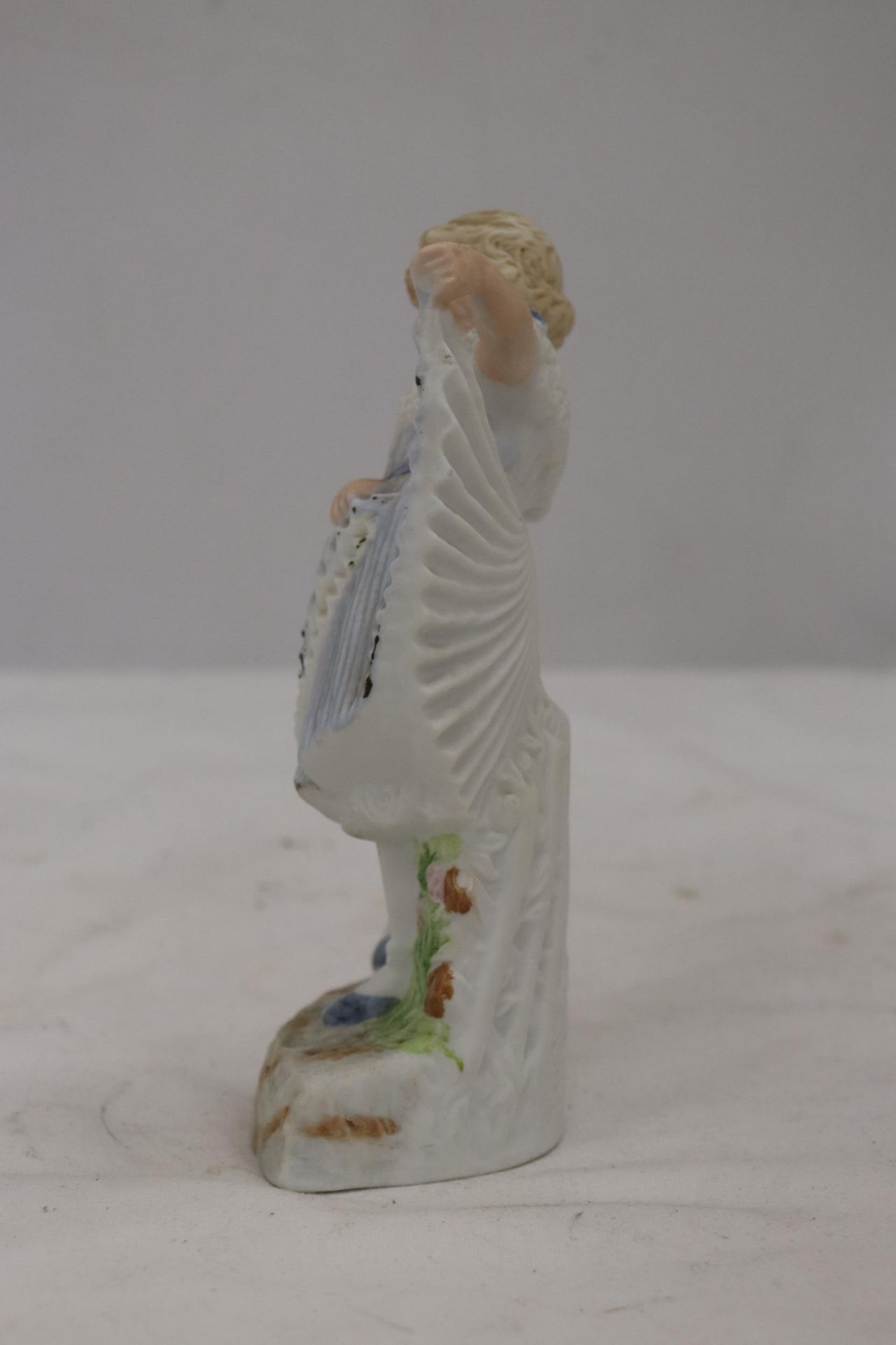 A BISQUE FIGURE OF A YOUNG LADY, MARKED TO THE BASE - Image 2 of 6