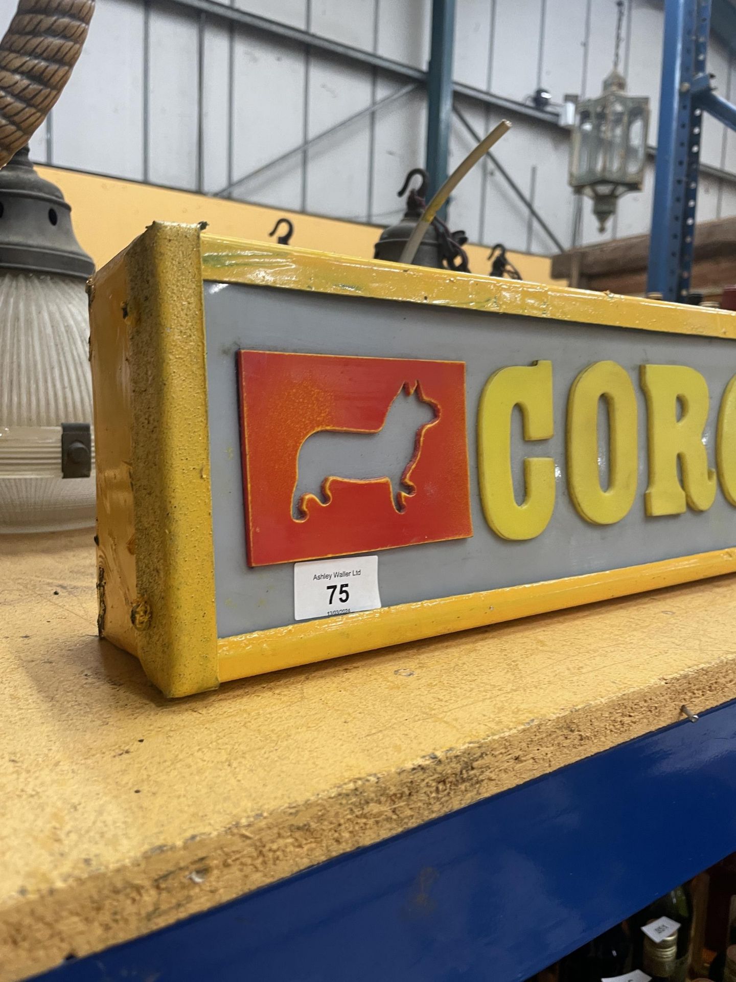 AN ILLUMINATED CORGI TOYS SIGN - Image 2 of 2