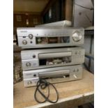 THREE RARE DENON SEPERATES WITH REMOTE CONTROL TO INCLUDE A STEREO RECEIVER, COMPACT DISC PLAYER AND