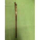TWO VINTAGE WALKING STICKS ONE WITH TURNING SECTIONS