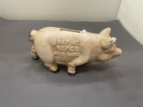 A CAST NORCO PIG MONEY BOX