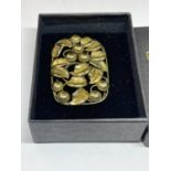 A LARGE ARTS AND CRAFTS BROOCH IN A PRESENTATION BOX