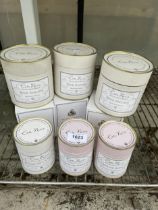 AN ASSORTMENT OF AS NEW CATE MAINE LUXURY CANDLES