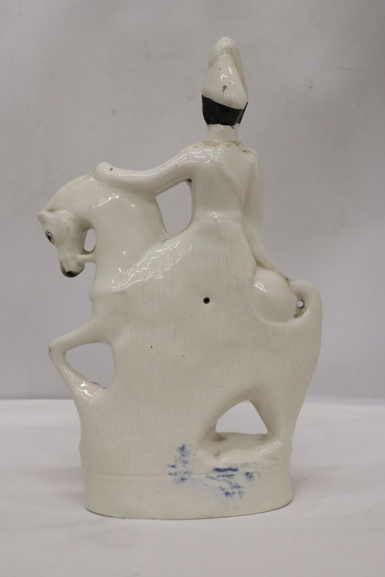 A LARGE VINTAGE STAFFORDSHITE FLATBACK FIGURE, 'G STEWART', HEIGHT 39CM - Image 3 of 5