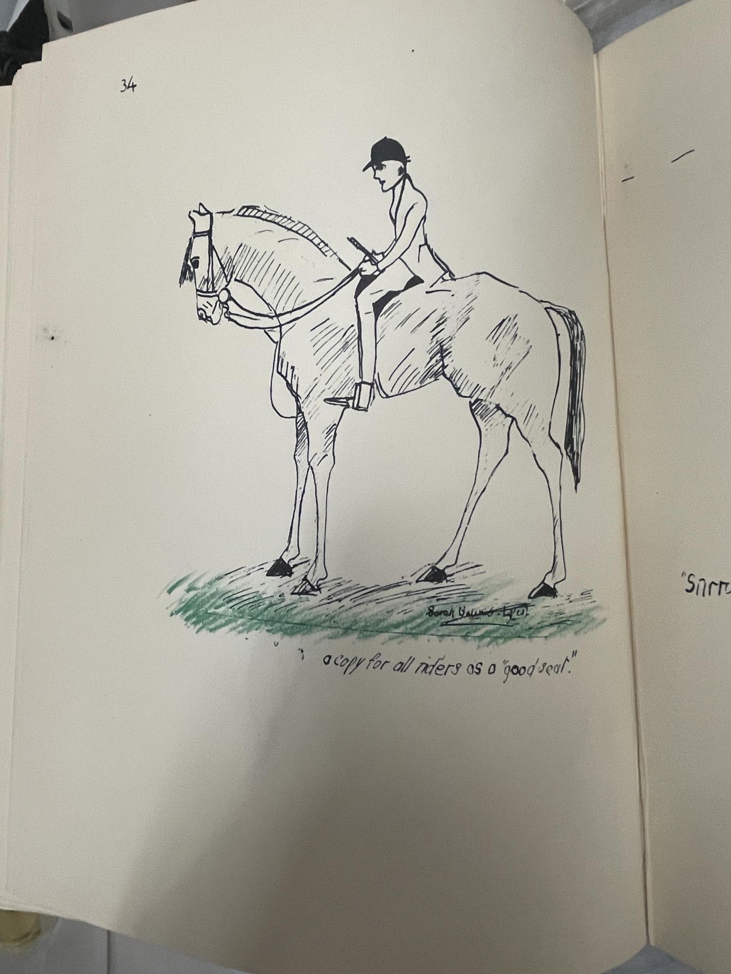 A VINTAGE BOOK ENTITLED HORSEMANSHIP AS IT IS TODAY BY SARAH BOWES LYON ILLUSTRATED BY THE AUTHOR - Bild 7 aus 9