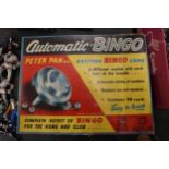 AN EARLY 1960'S, PETER PAN AUTOMATIC BINGO, VENDOR STATES NEVER PLAYED WITH