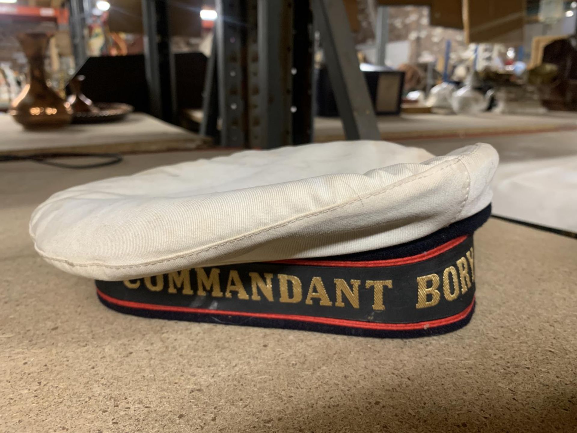 A VINTAGE FRENCH NAVY 'COMMANDANT BORY' CAP