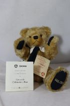 A STEIFF LIMITED EDITION 942 OF 1976 CONCORDE TEDDY BEAR COMPLETE WITH CERTIFICATE