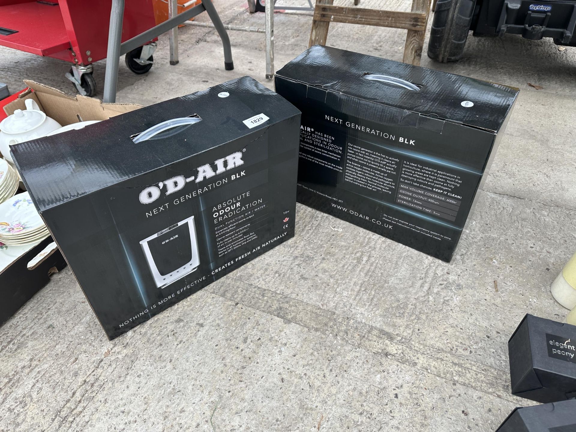 TWO BOXED O'D-AIR AIR PURIFIERS