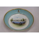 A MINTON HAND PAINTED TRIUMPH HERALD BOWL