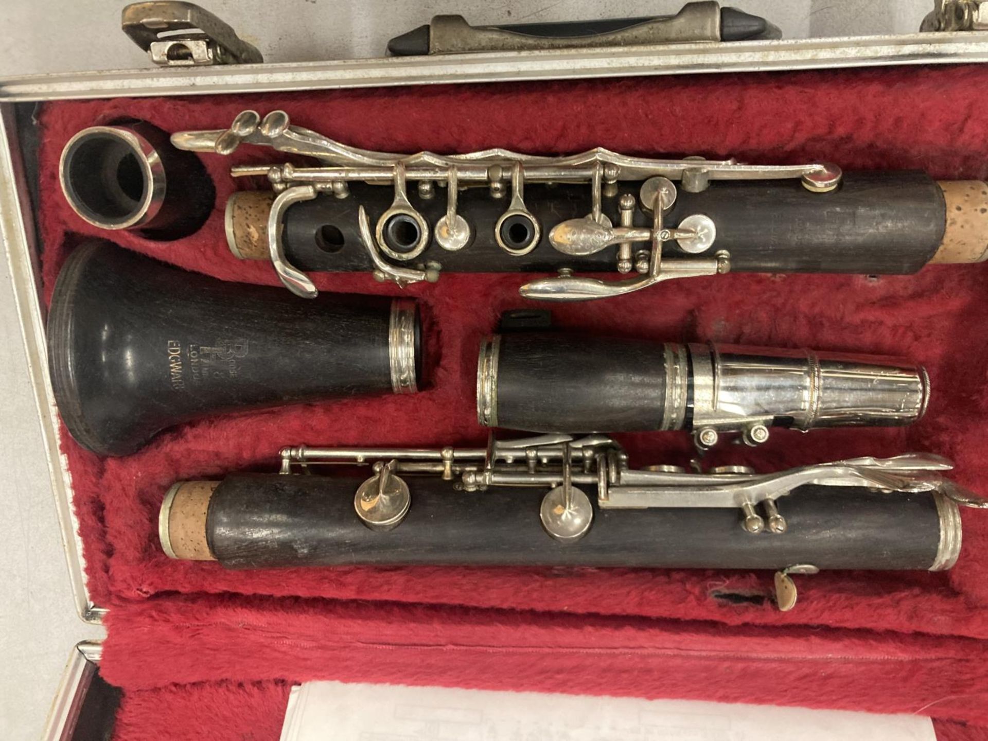 A BOOSEY AND HAWKES EBONISED CLARINET IN A CASE - Image 2 of 5