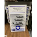 A COLLECTION OF VHS VIDEO TAPES ABOUT FLYING VINTAGE PLANES, MUSTANG, FLYING FORTRESS, ETC - 7 IN