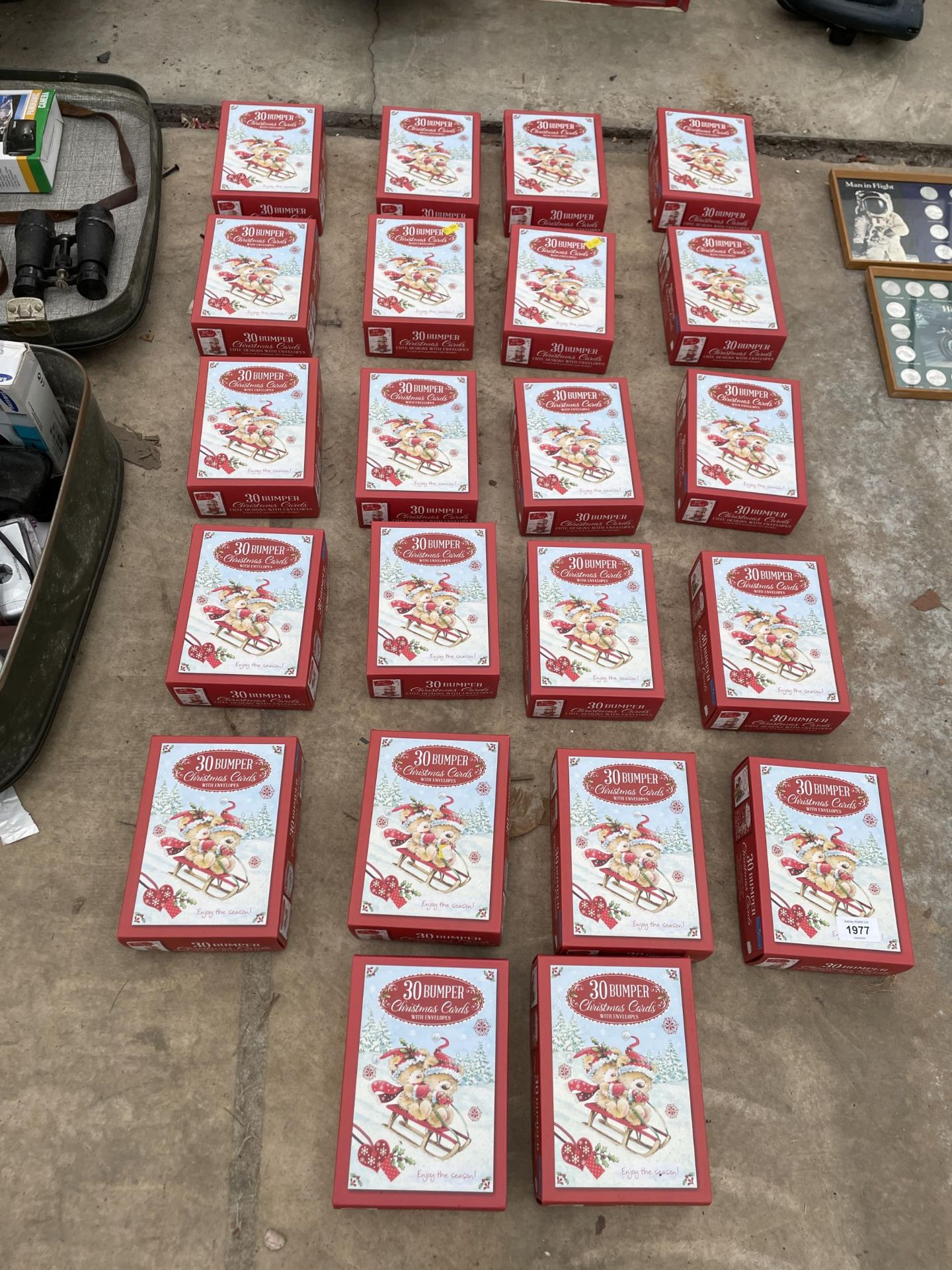 TWENTY TWO BOXES OF BRAND NEW 30 CHRISTMAS CARS