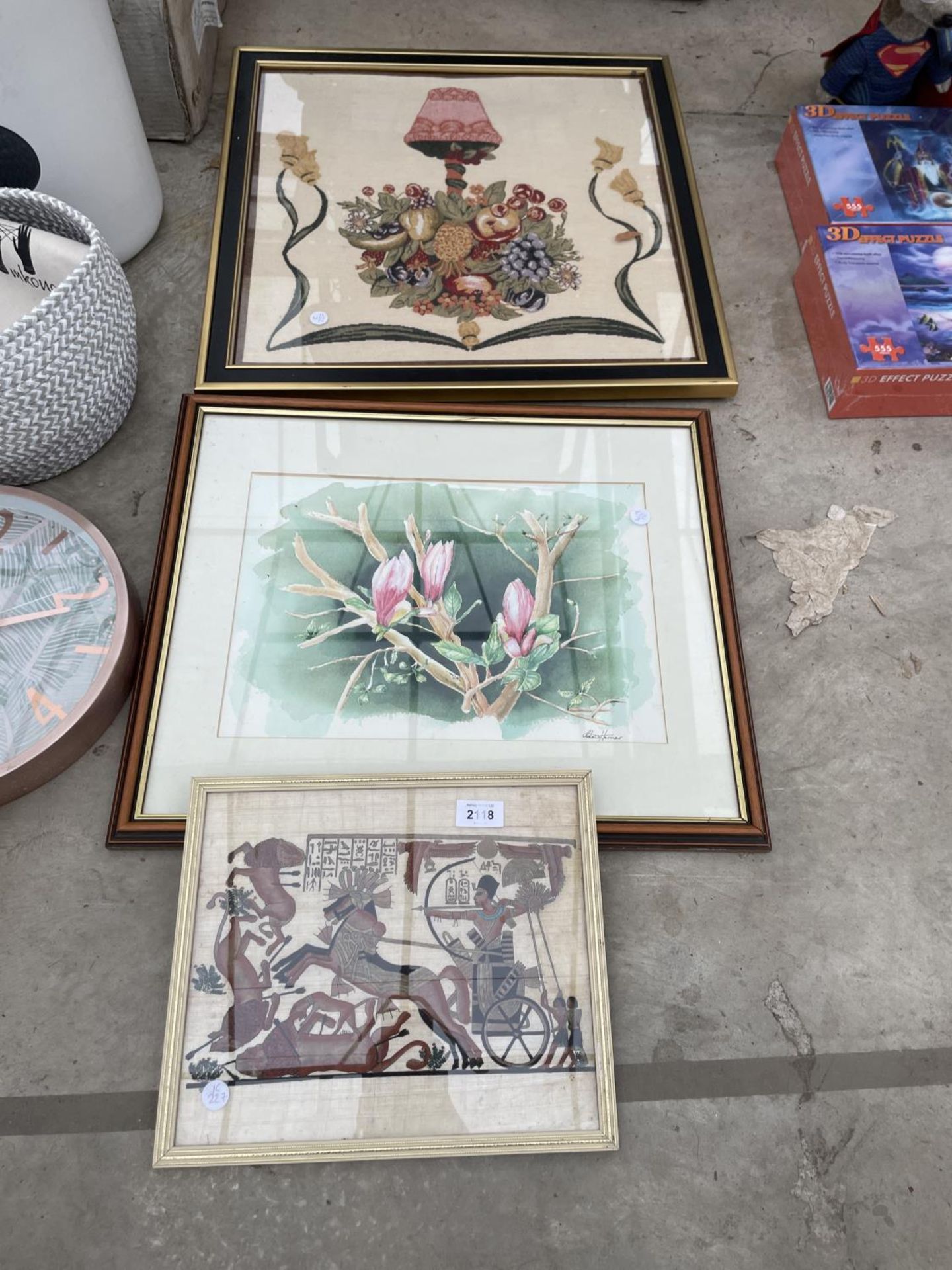 THREE VARIOUS FRAMED PRINTS