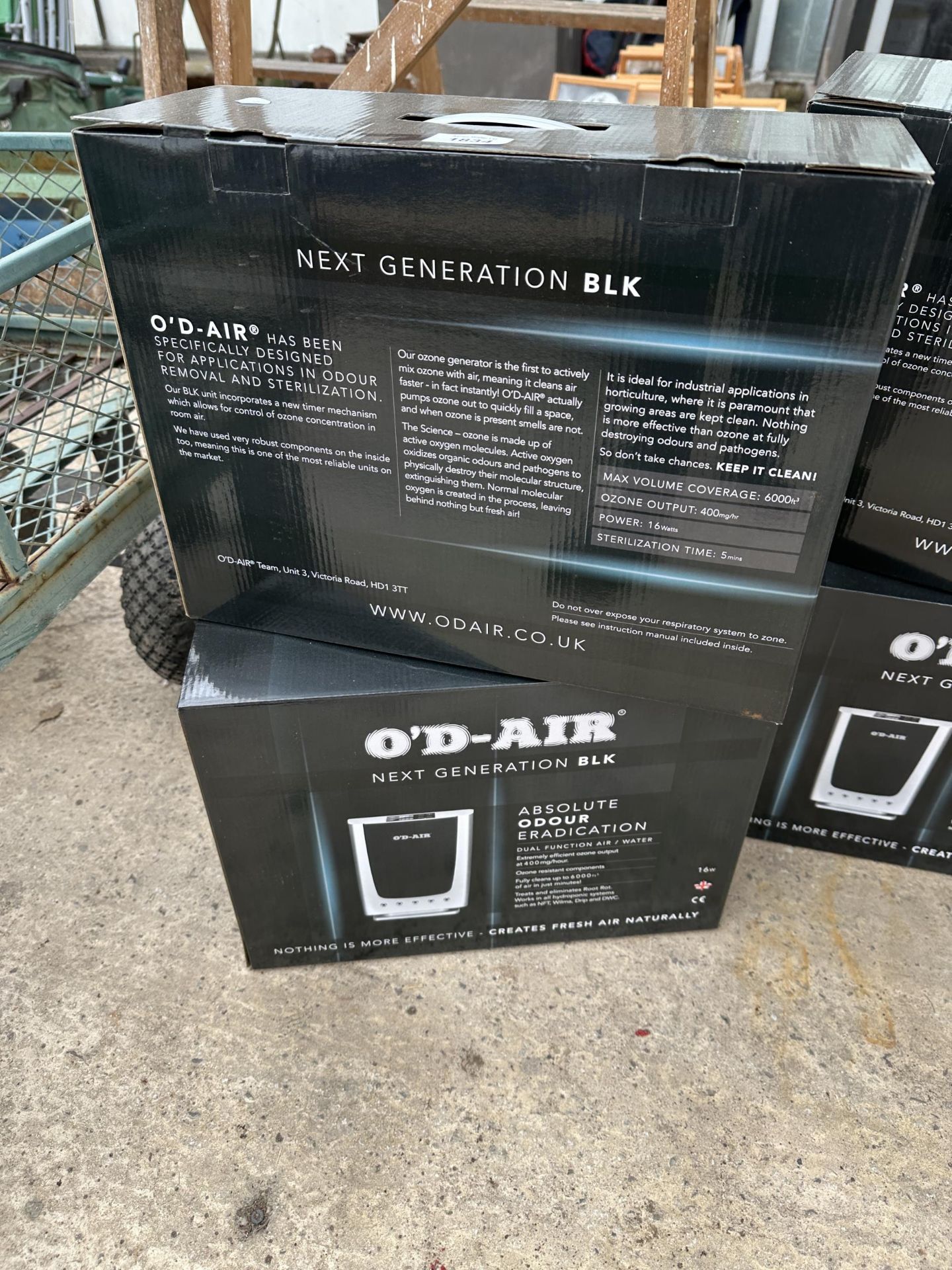 TWO BOXED AS NEW O'D-AIR AIR PURIFIERS