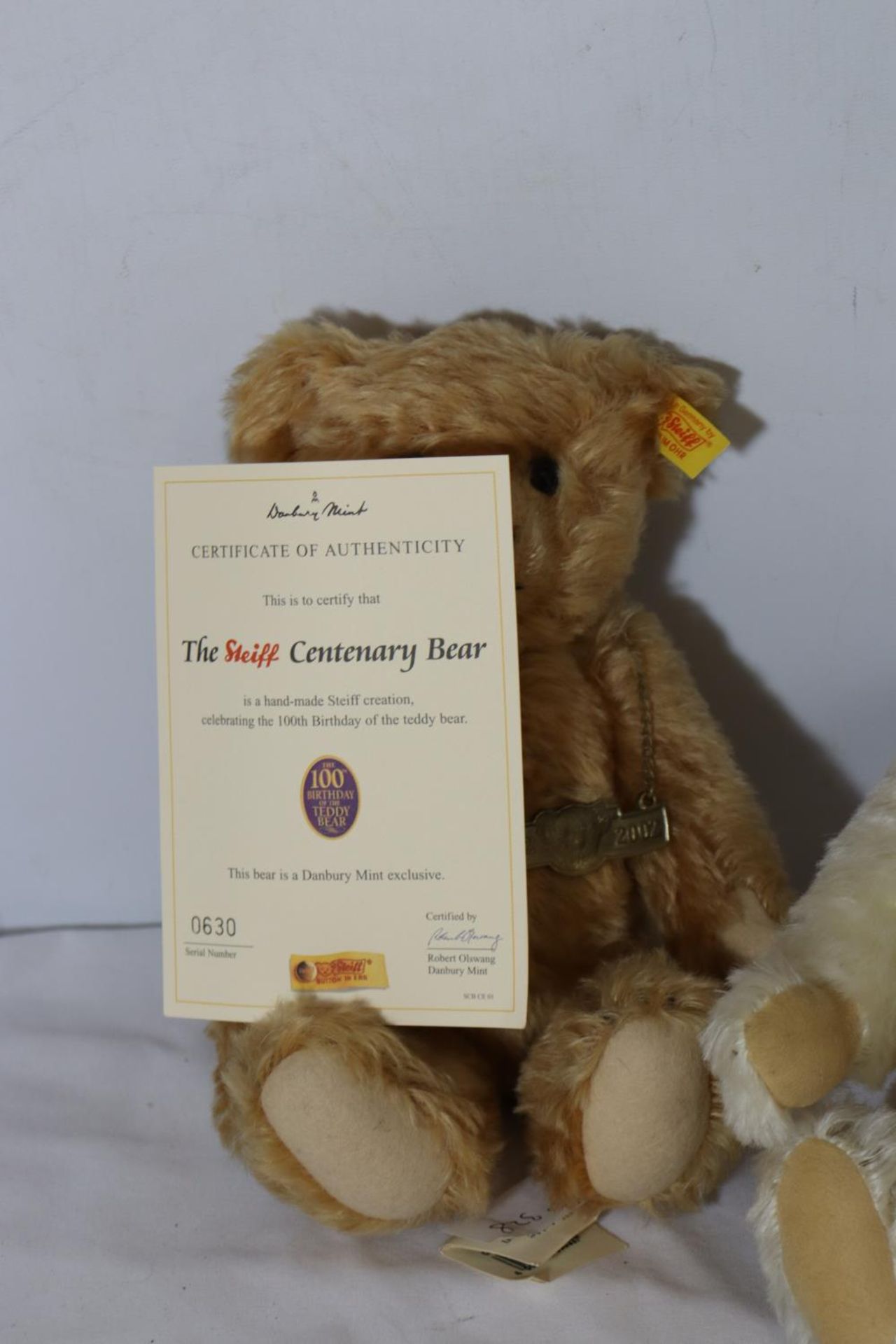 TWO STEIFF TEDDY BEARS MILLENIUM BEAR AND CENTENARY BEAR - Image 2 of 6