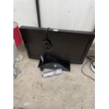 A SHARP 26" TELEVISION WITH REMOTE CONTROL