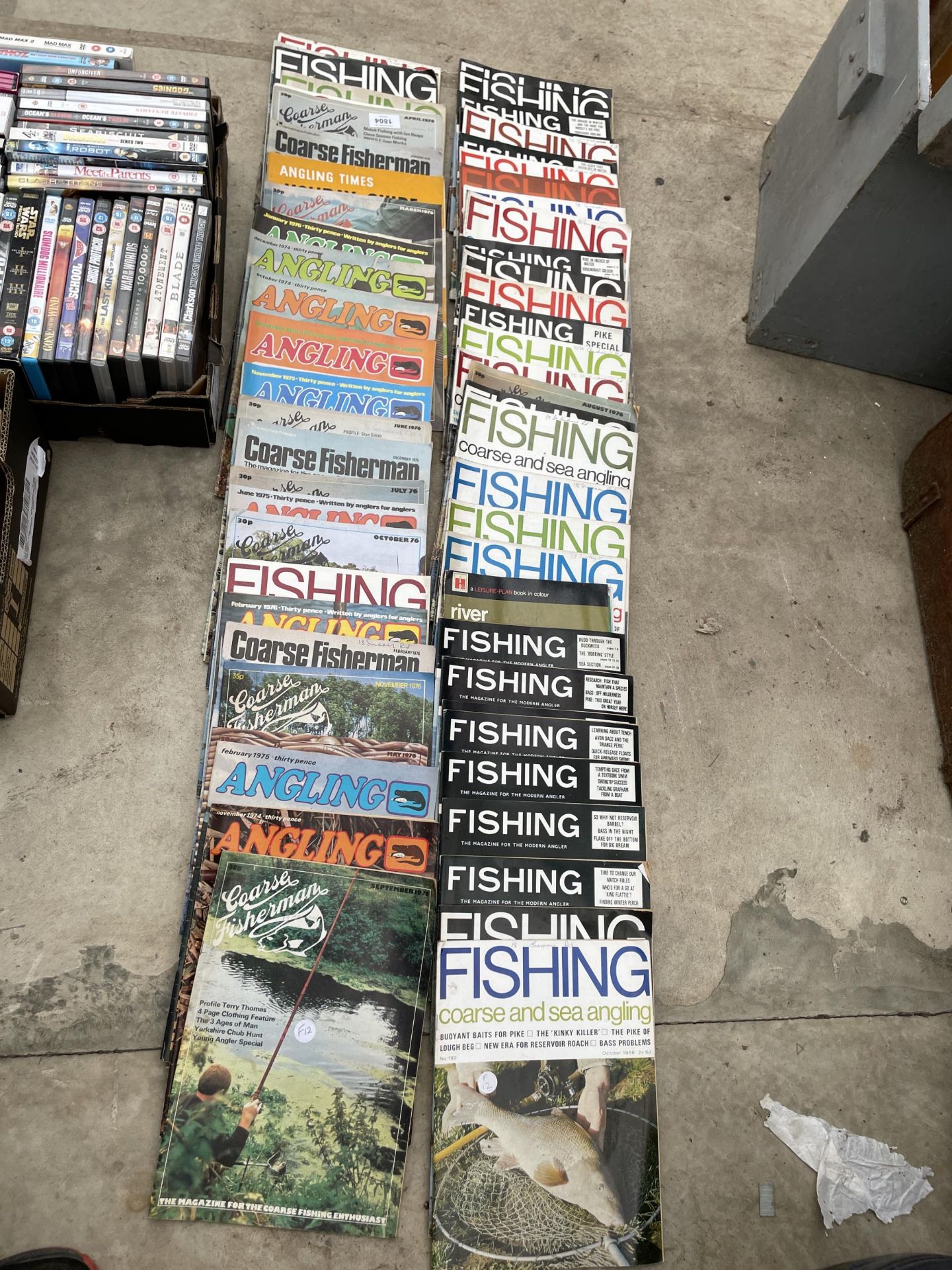 A LARGE ASSORTMENT OF FISHING AND ANGLING MAGAZINES