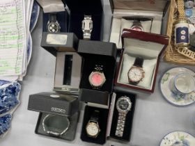 A QUANTITY OF BOXED WRISTWATCHES TO INCLUDE CITIZEN, SEIKO, SEKONDA, ETC