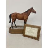 A ROYAL WORCESTER MODEL OF RED RUM MODELLED BY DORIS LINDNER AND PRODUCED IN A LIMITED EDITION OF