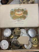 A COLLECTION OF POCKET WATCH PARTS