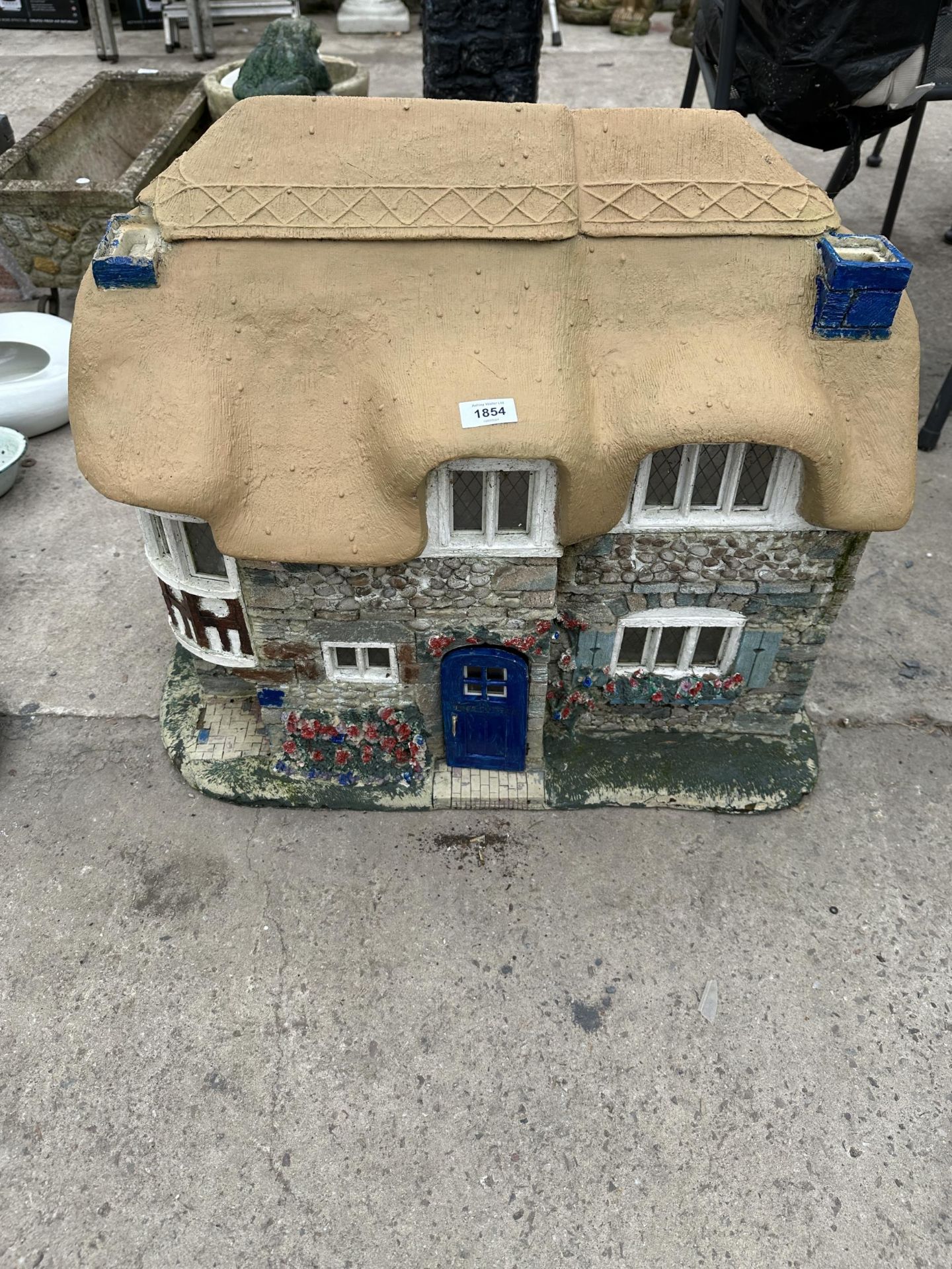 A FRANKLIN MINT ROSE COTTAGE BY VIOLET SCHWENING LIMITED EDITION OF 2500 IN THE WORLD FOR